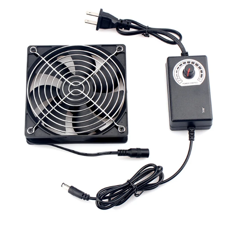 AT28-Cooling Fan With Belt Controller Cabinet Cooling Service Station Cooling Fan US Plug