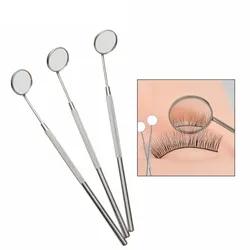 Eyelash Extension Grafting Mirror Magnifying Checking Stainless Steel Handle Plastic Mouth Oral Teeth Care Eyelashes Makeup Tool