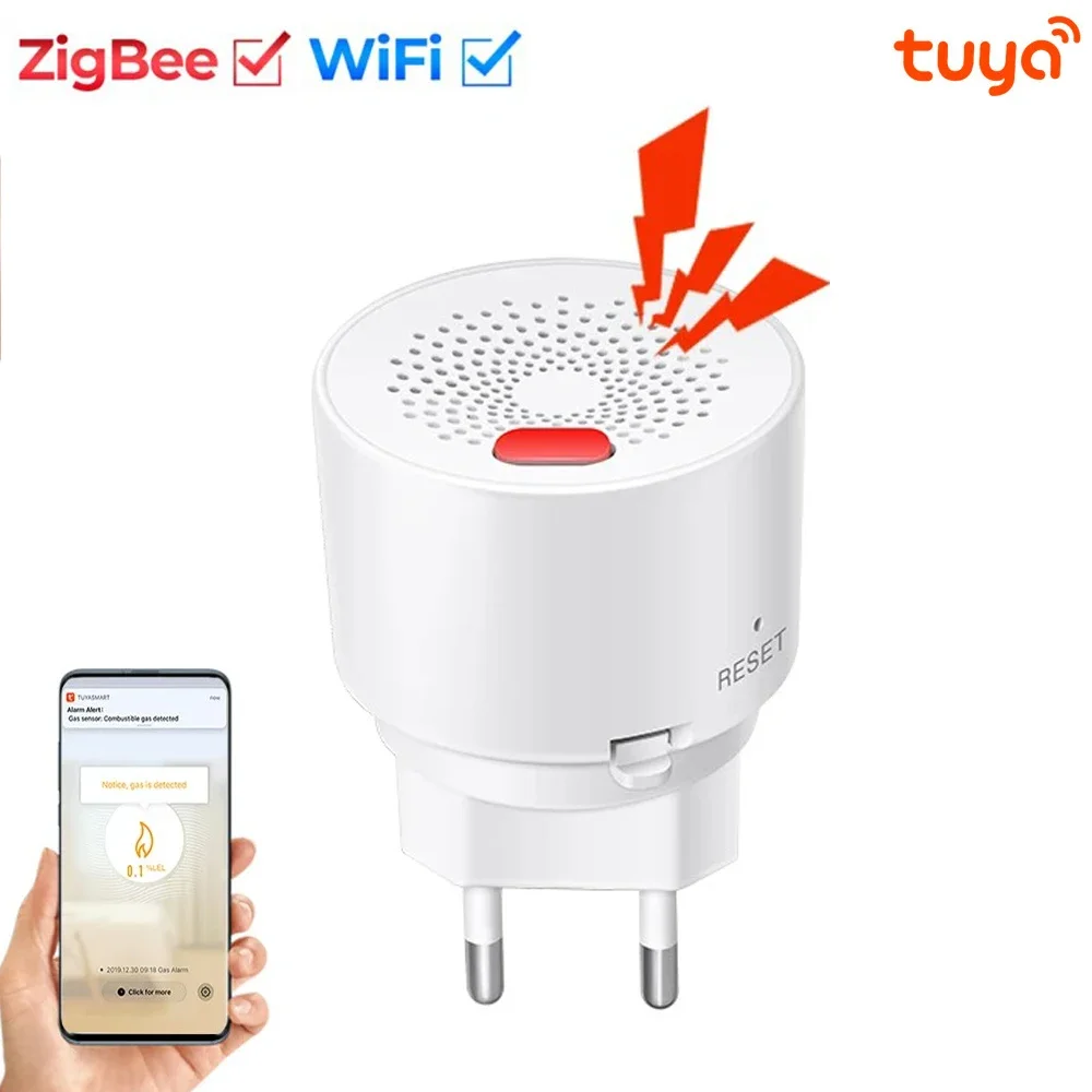 

Wi-Fi ZigBee датчик газа Tuya умный бытовой горючий газ детектор утечки природного газа сжиженный нефтяной газ система защиты от пожара