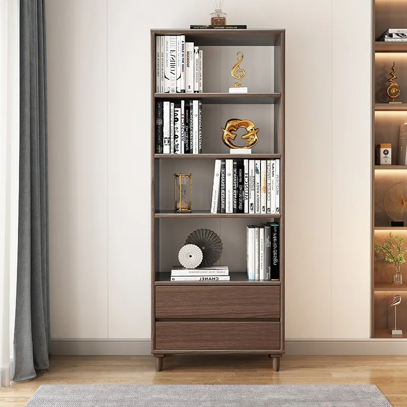 

DSA solid wood shelf floor-to-ceiling modern simple and simple small bookcase study student multi-layer storage rack home