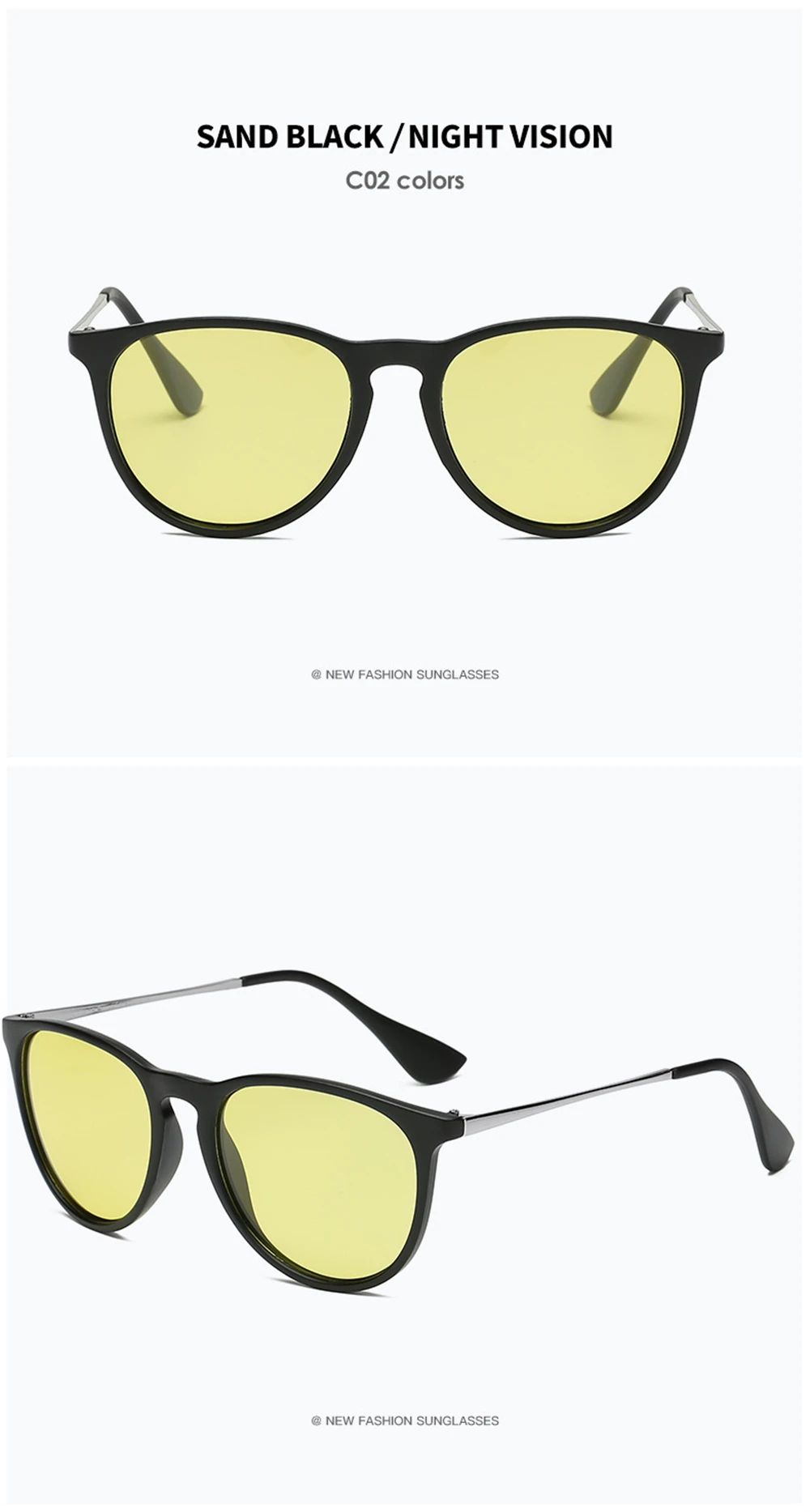 VIVIBEE Photochrome Nachtsichtbrille für dunkles Fahren, für Männer und Frauen, polarisierte Sonnenbrille, UV400, quadratische Farbwechselbrille – Detail 9