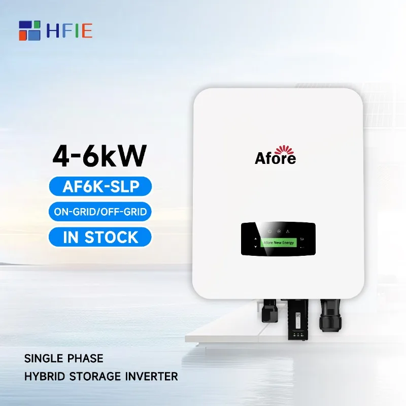 IP65 Hybrid Inverter DC/AC Single-Phase 4kW-6kW LCD Display Li-ion/Lead-acid Battery 97%-98% Efficiency Residential
