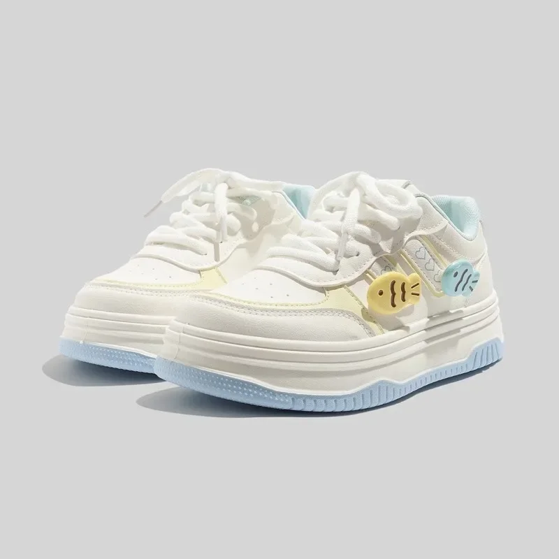 

Cute Casual Sneakers Original Korean Version Women's Shoes in Autumn and Winter Thick Soled Heightening Student Versatile Shoes