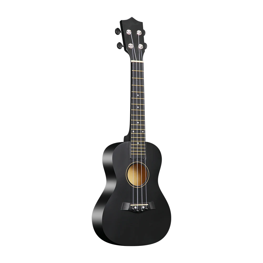 

23-inch Ukulele Acoustic Ukulele Kit with Storage Bag Strap Bridge Pin Pitch Shifter Pickup Tuner Cleaning Cloth