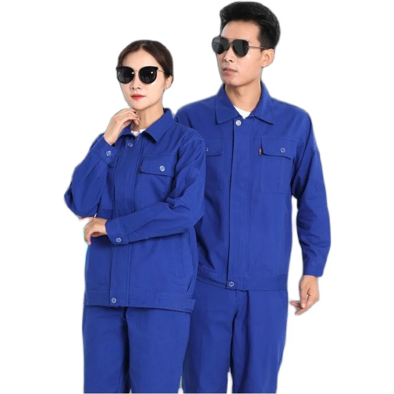 Combinaisons de travail en coton pur Thiened résistantes aux arcs électriques pour hommes et femmes, super épaisses, pour l'automne et l'hiver, pour le soudage