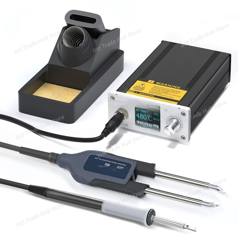 T12 Tweezers Soldering Station Fas Heating SMD Electronic Components Chip Repair Home Welding Tools with Solder Iron Handle