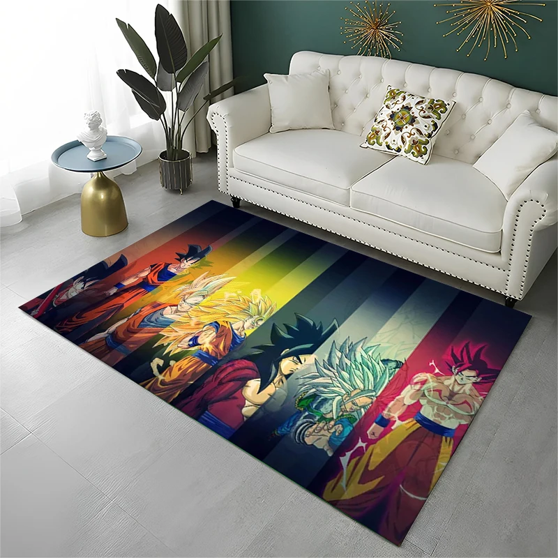 Cartoon D-Dragon Ball Anime Game Carpet Rug for Playroom Bedroom Living Room Sofa Home Decor,kid Area Rug Non-slip Floor Mat