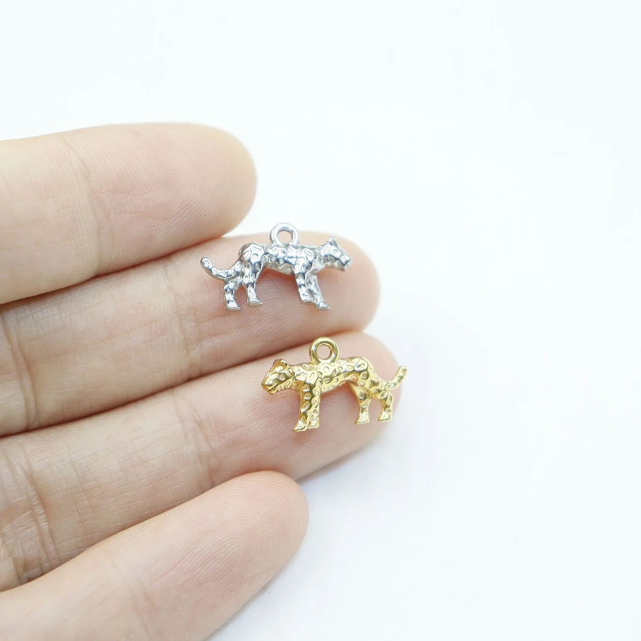 5 قطع صب الفولاذ المقاوم للصدأ مكونات جميلة سحر قلادة عقد دي اي واي أقراط أساور مجوهرات سحر PVD لوحة المياه برهان