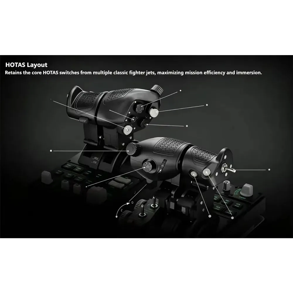WINCTRL URSA MINOR Fighter HOTAS / HOTAS EX Suit Flight Simulation Game For DCS X-Plane MSFS 2020/2024 WINWING