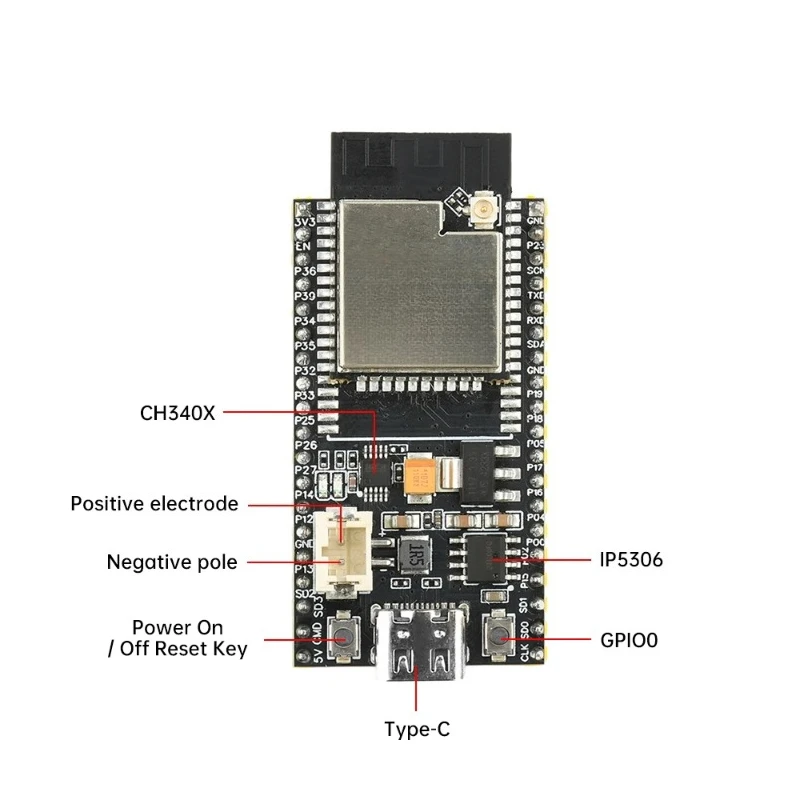 ESP32 CH340X IPEX External Antenna Type C DIY Secondary Development Board ESP32-S Wi-Fi Bluetooth Development Board Module