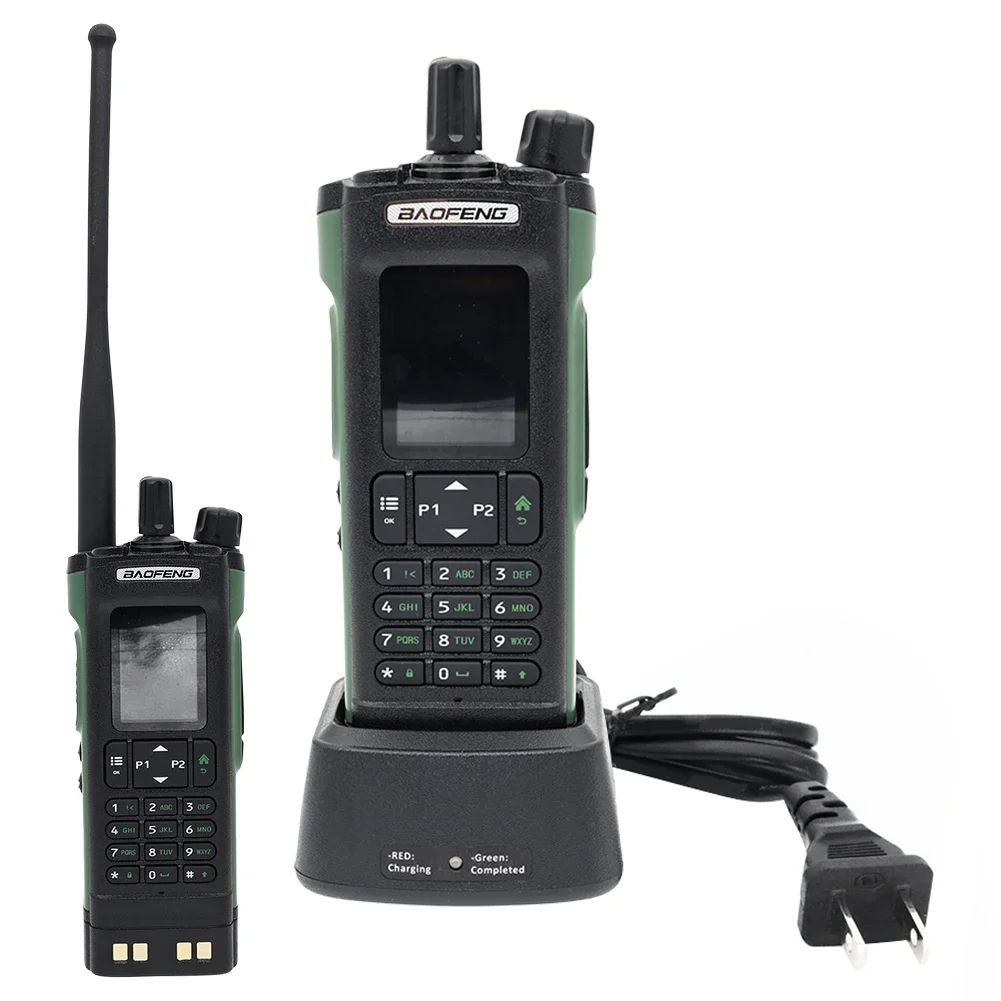 

UV-32 Handheld Digital Walkie-Talkie DMR Multi Band Walkie Talkie 136-147&400-520MHz Aviation Radio USB-C Charging Port