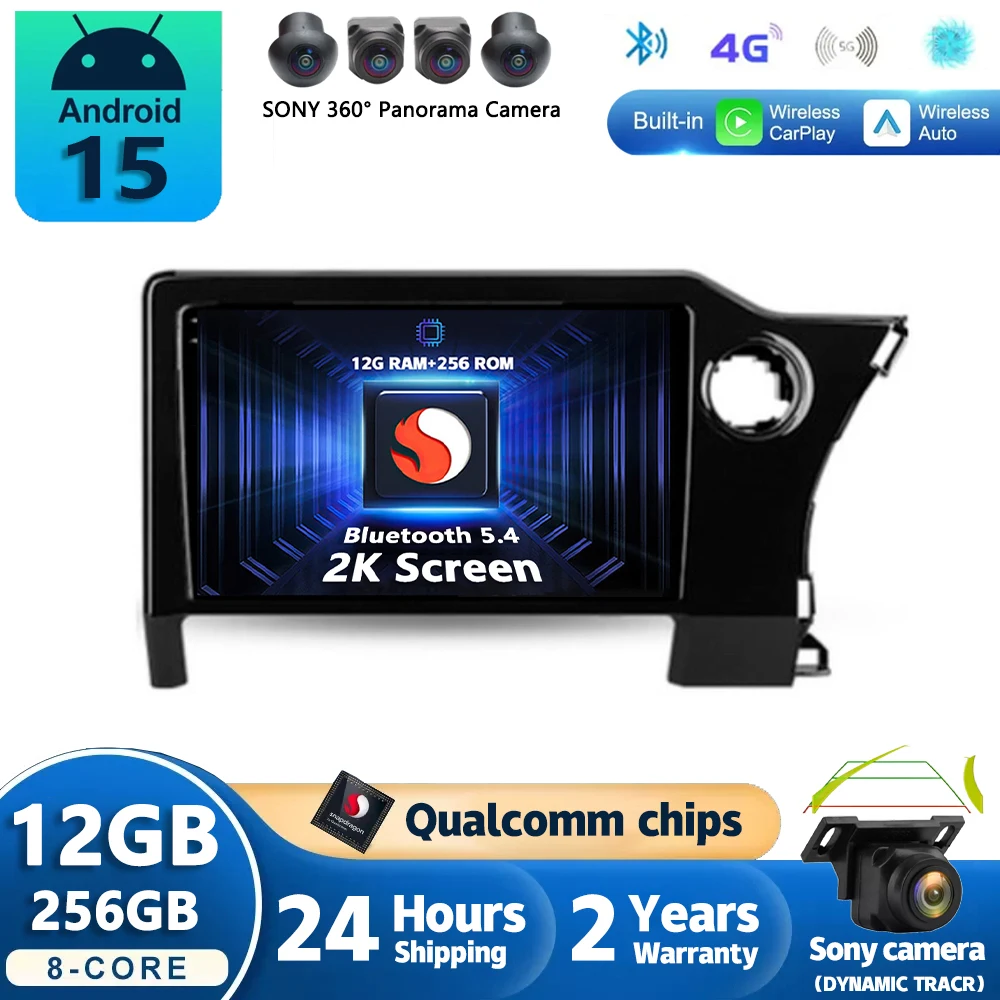 Android 15 Carplay Auto Car Radio For Toyota Noah 4 R90 2022 2023 Navigation GPS Multimedia Player Stereo wifi+4G 360 Camera BT