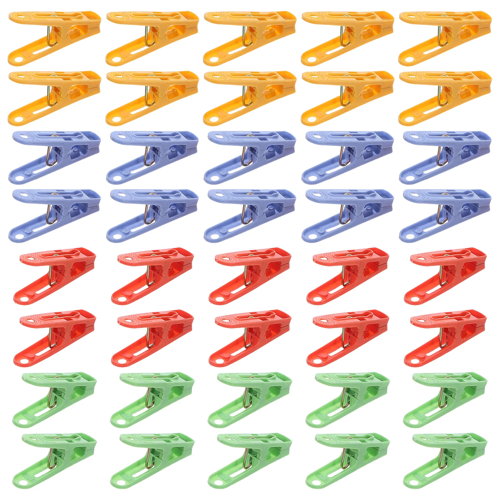 

60Pcs Mini Clothes Pins Windproof Design Sturdy Plastic for Outdoor Indoor Use Multicolor Clothespins Towel Clips