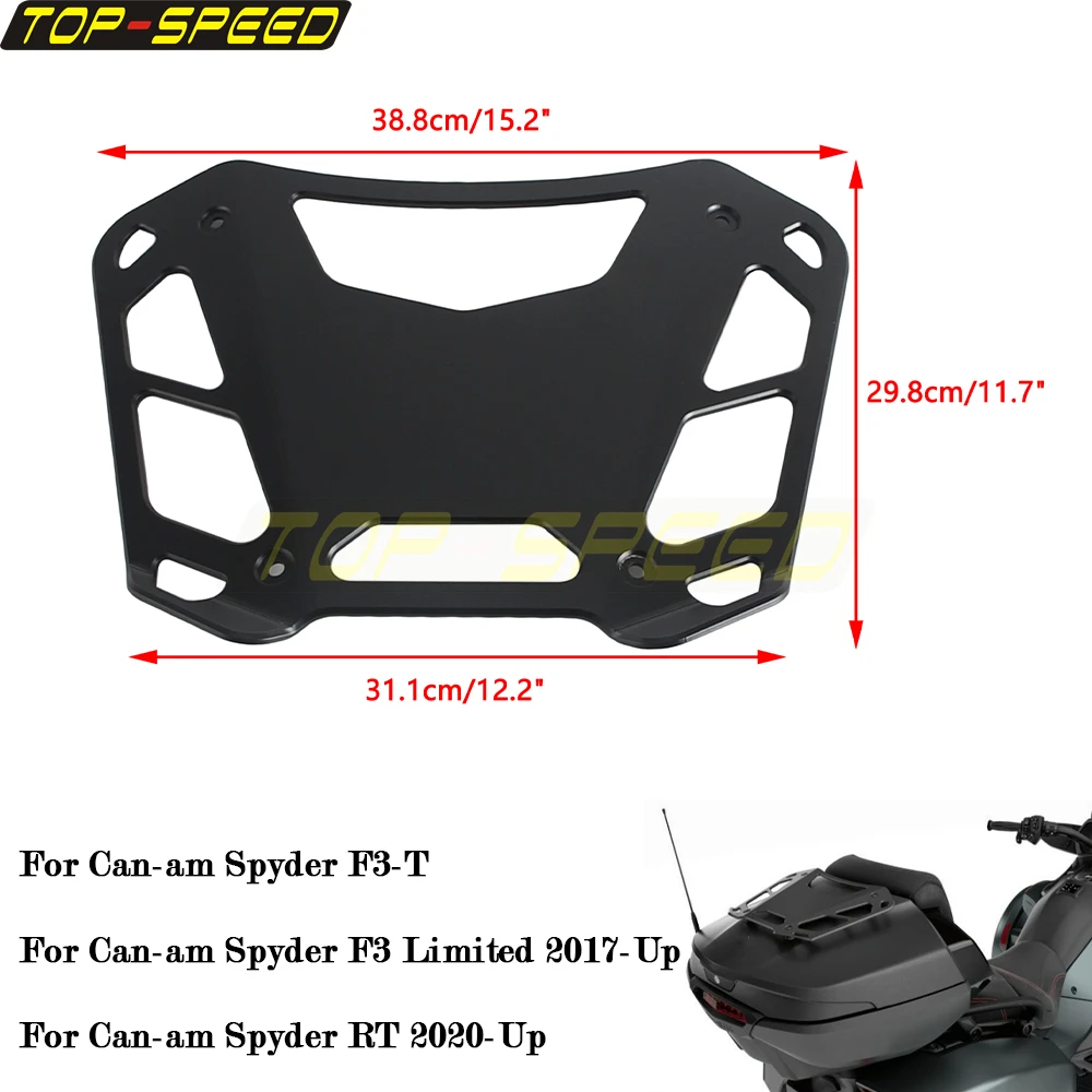 For Can-Am Spyder F3 Limited F3-T UTV Top Case Rack Luggage Carrier Baggage Rack Top Box Shelf Cargo Holder For Can-am Spyder RT