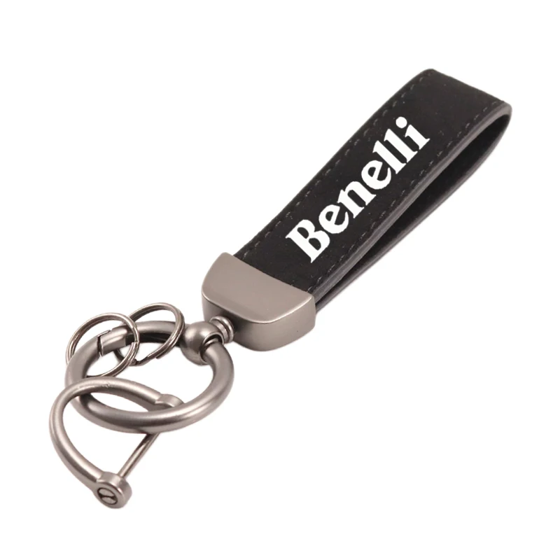 For Benelli 502c TRK 702 502 702X 502x 251 Leoncino BJ 500 800 250 TNT 125 300 600 BN300 BN600 Leather Suede Motorcycle Keychain