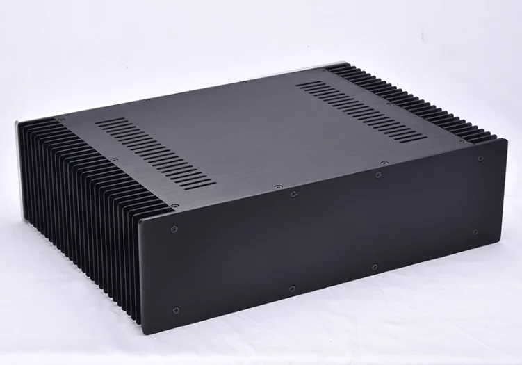 Imagem -05 - Todo o Alumínio Amplificador Chassis Pré-amplificador Case Gabinete Amp Caixa Faça Você Mesmo 430*120*314 mm 4312