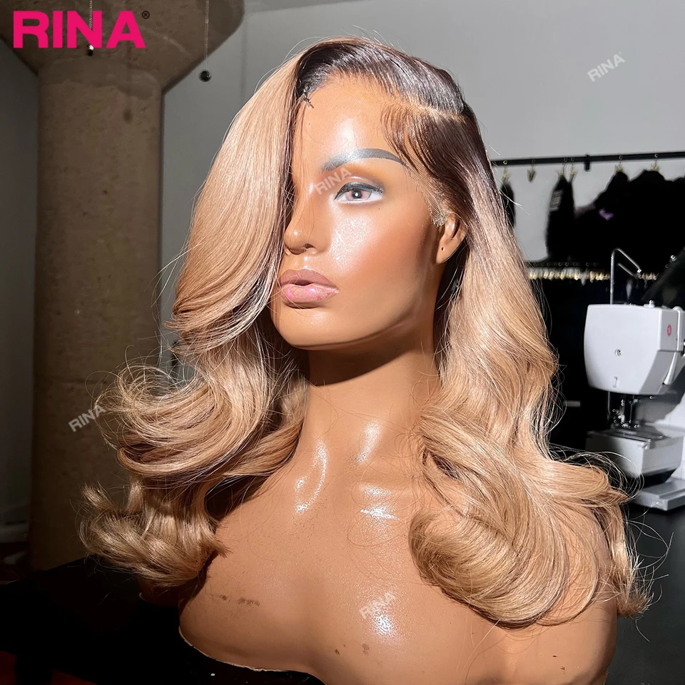 

Темно-коричневый корень блондинка парик фронта шнурка 13X4 короткий боб объемная волна парик человеческие волосы Ombre блондинка парики 180% плотность предварительно выщипанный парик боб