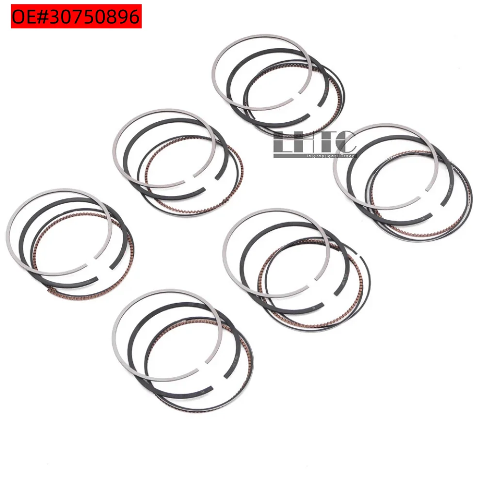 

6pcs Piston Rings Set 30750896# STD For Volvo S60 S80 V60 V70 XC60 XC70 3.0 L6 T6 B6304T OE#3-0-7-5-0-8-9-6