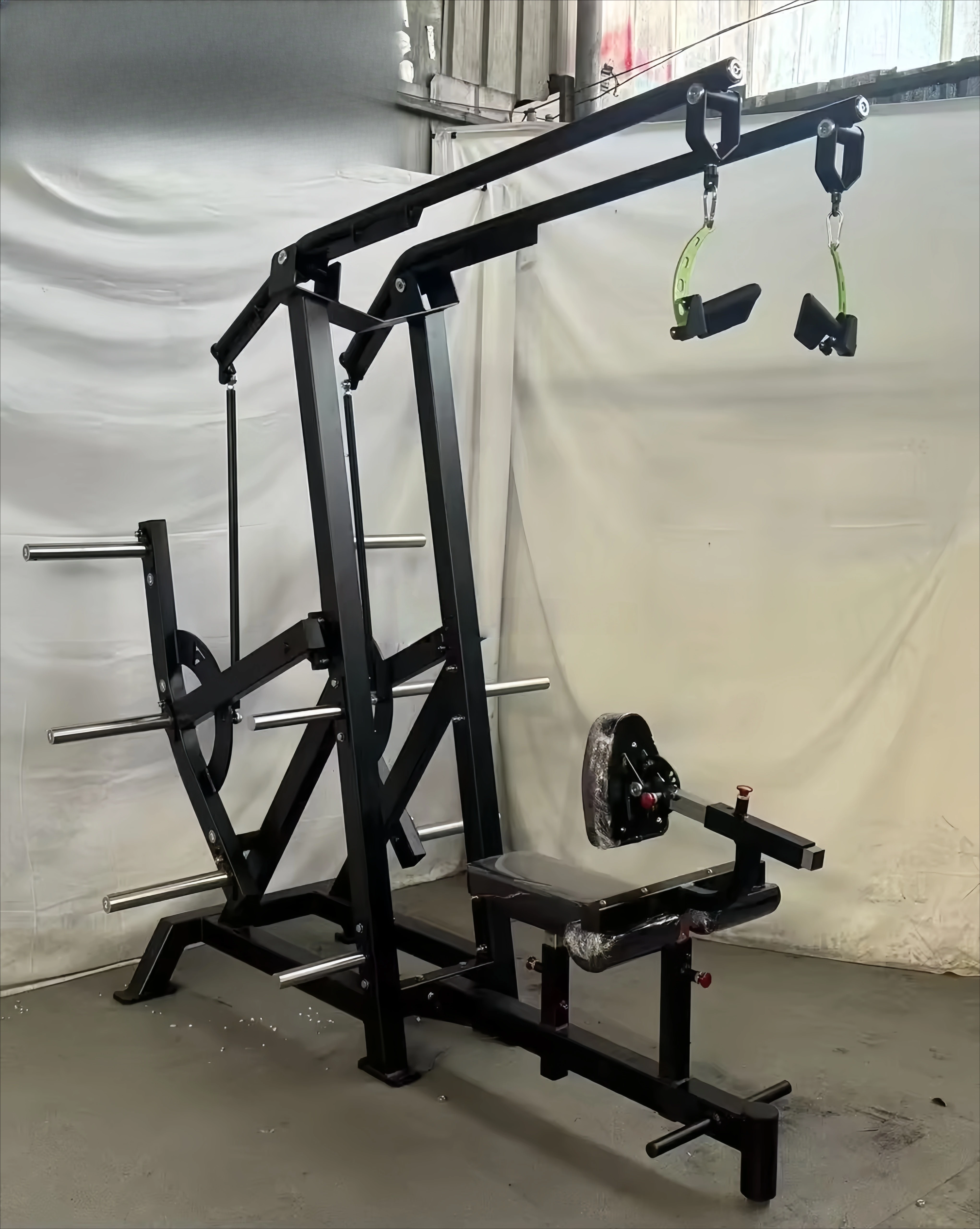 SK FitnessSeries Top Adjust Iso-lateral High Row Prime Mini Loader Strength Training Seated Low Row Machine Commercial Gym Steel