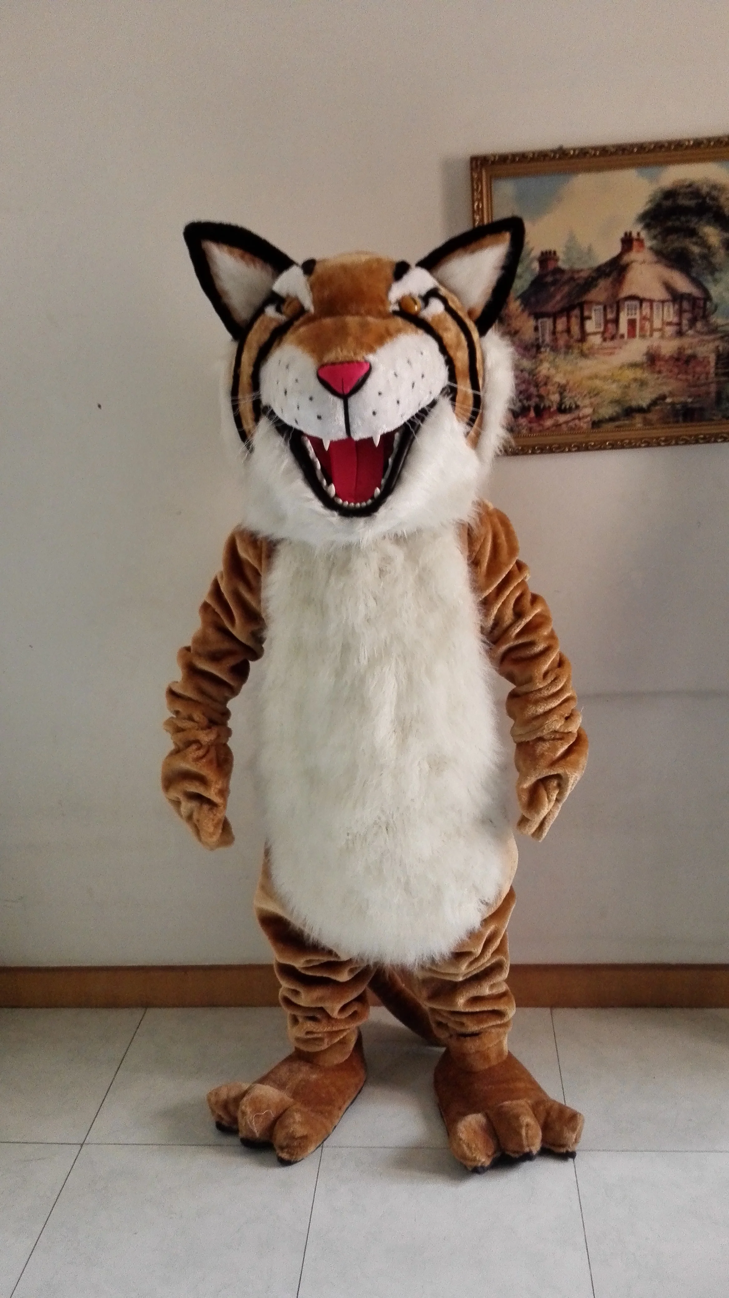 bobcat wildcat mascot costume wild cat  Theme Cartoon Mascotte Xmas Costumes Fancy Dress Kits40743