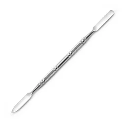 1pcs Stainless Steel Cosmetic Makeup Palette Spatula Tool Steel Pusher Dead Skin Pusher For Nail Art Nail Gel Extension