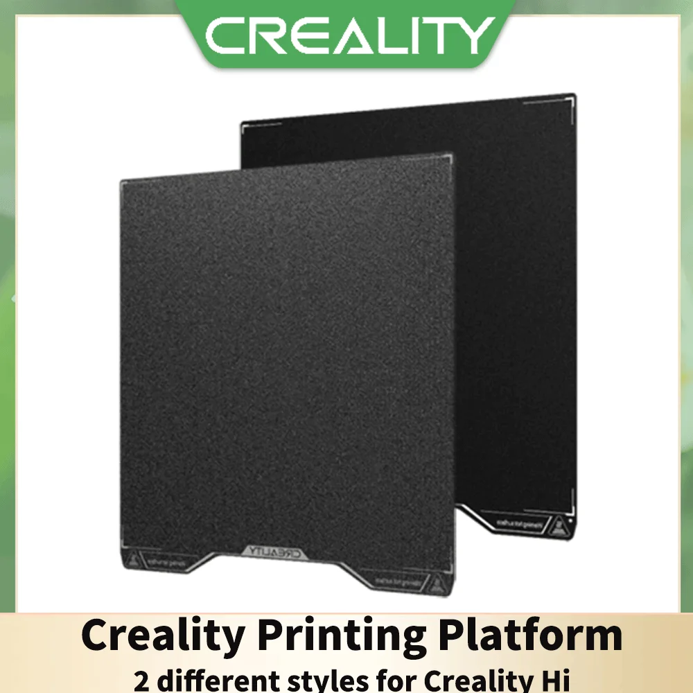 

Creality Hi Epoxy Resin Build Plate High Strength Wear Resistance Flatness Hi Double Sided Black Textured PEI Printing Platform