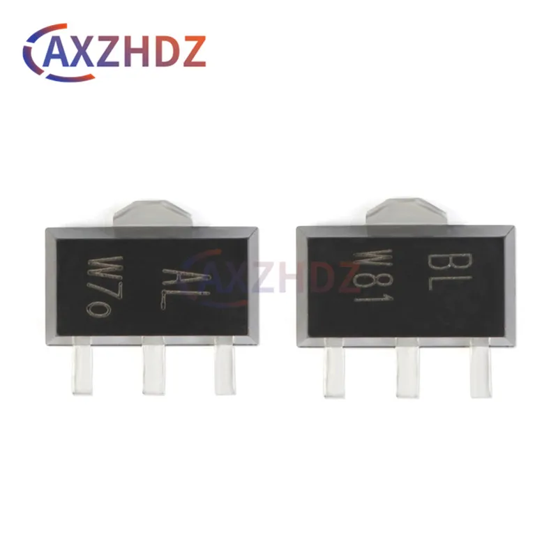 50PCS BCX53-16 AL BCX56-16 BL BCX53 BCX56 SOT-89 BCX53-16,115 SMD NPN PNP 1A 80V 1.3W Medium Power Transistors