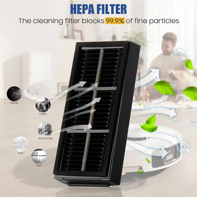 

AT63-аксессуары для Dreame X40 Ultra Complete/L40 Ultra/X40 Ultra/X40 Master вакуумный робот, основная щетка, мешки для пыли, салфетки, фильтры