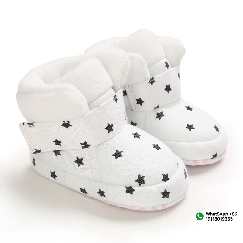 Applicable toNewborn Baby Socks Shoes Boy Girl Star Toddler First Walkers Booties Cotton Comfort Soft Anti-slip Warm Infant Crib