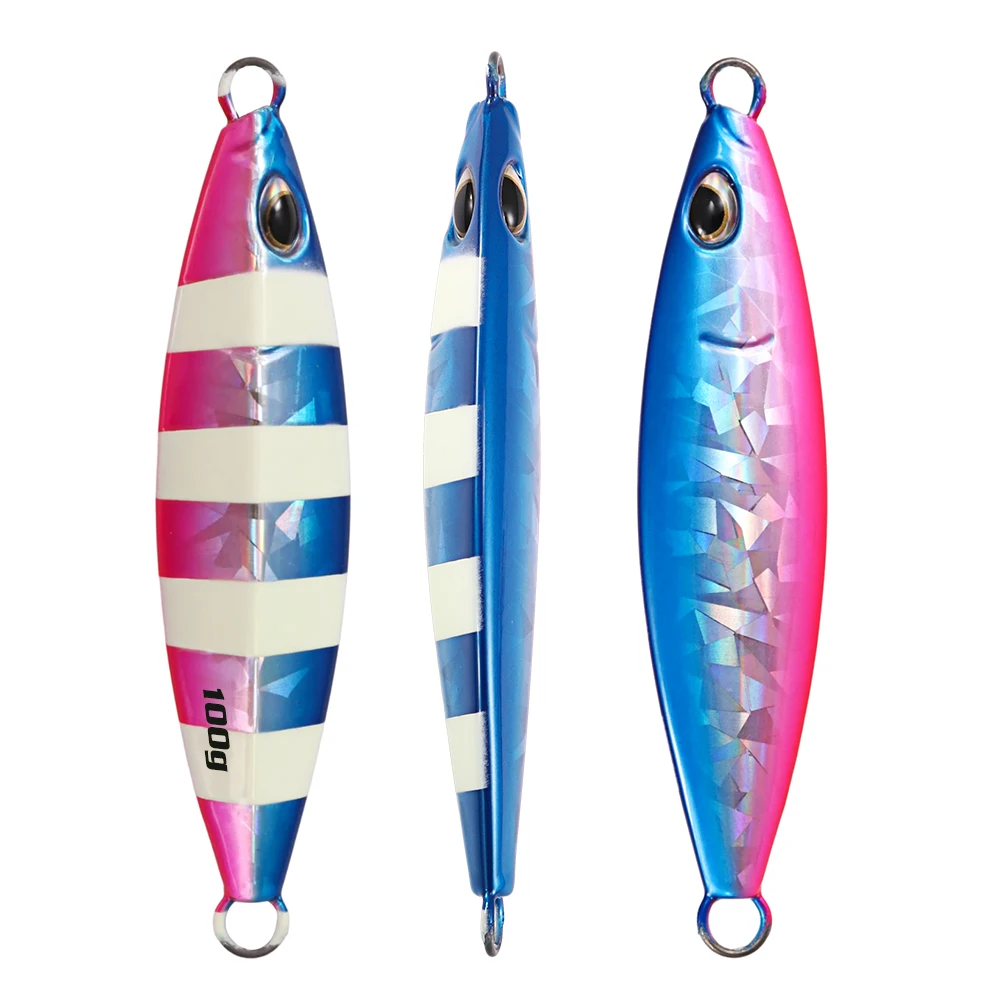 ジギングプロ スローピッチジグ 60g 80g 100g 海釣りルアー グロー
