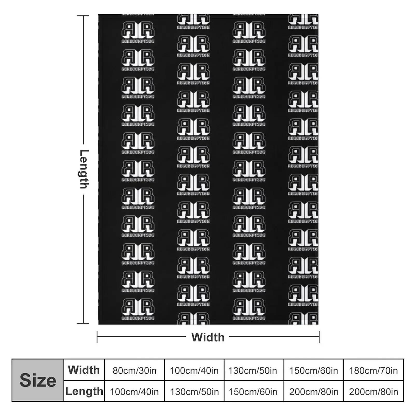 ReRedemption Merchandise (White Logo) Throw Blanket couch cozy soft plush fuzzy picnic outdoor blanket