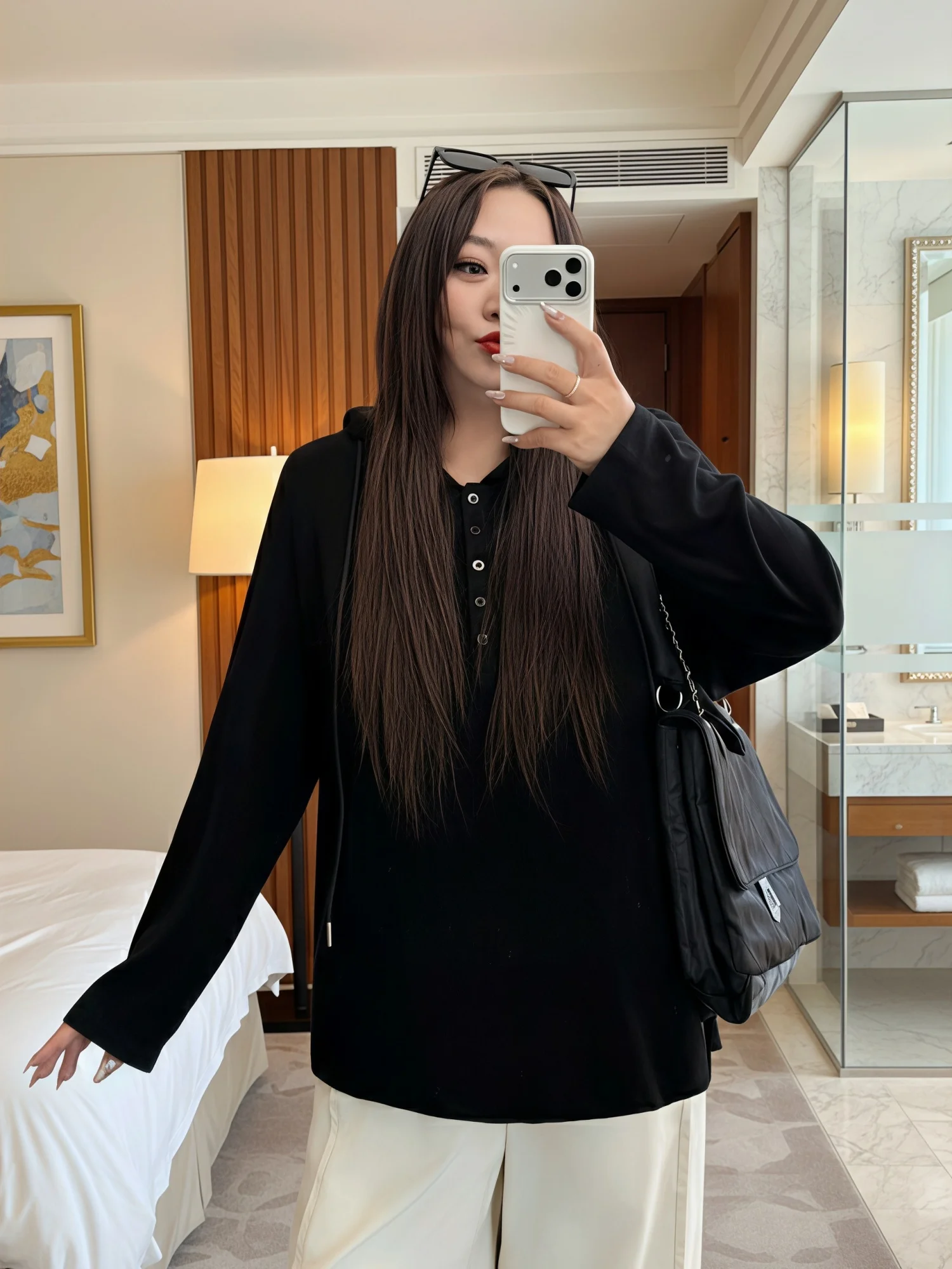 

plus Size Women's Minimalist Casual Long Sleeve Hoodie Base Shirt Slimming T-Shirt Spring Commute Style Knitted Fiber Blend