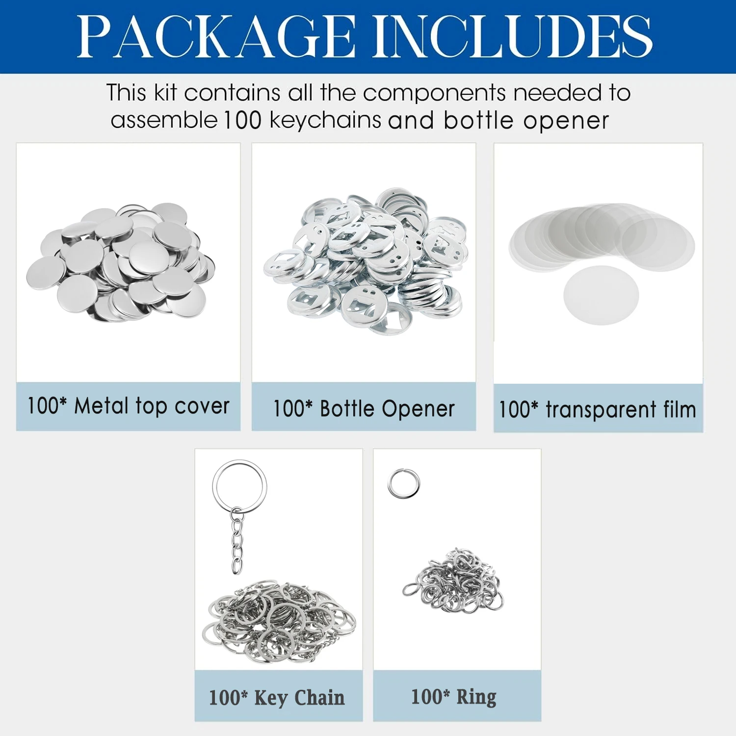 100pcs Badge Materials Bottle  - Button Badge Blank 评论和价格