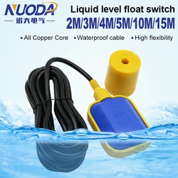 NUODA-Controller-Schwimmerschalter, Flüssigkeitsschalter, Schwimmerschalter für Flüssigkeiten, Schützsensor, 2 m, 3 m, 4 m, 5 m, 10 m, 15 m, 1 Stück