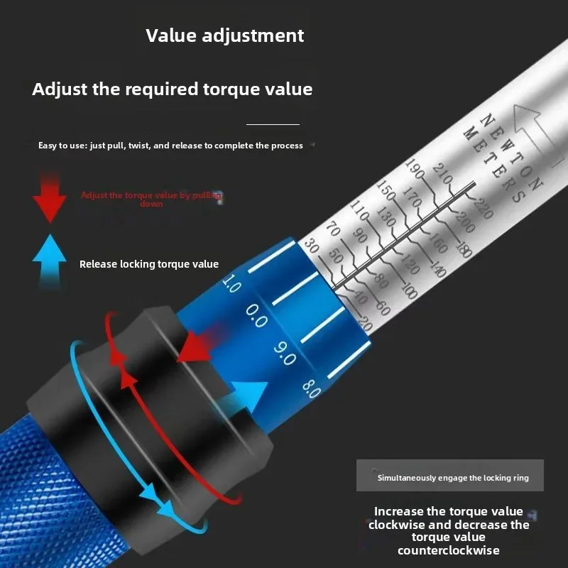 33-Piece Adjustable Torque Torque Wrench Fast Torque Wrench High Precision Kilogram Wrench Auto Repair Spark Plug