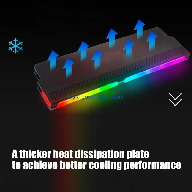  Metal Cooling Heat Sink For DDR5 RAMs Desktop Memory With ARGB Lighting Feature