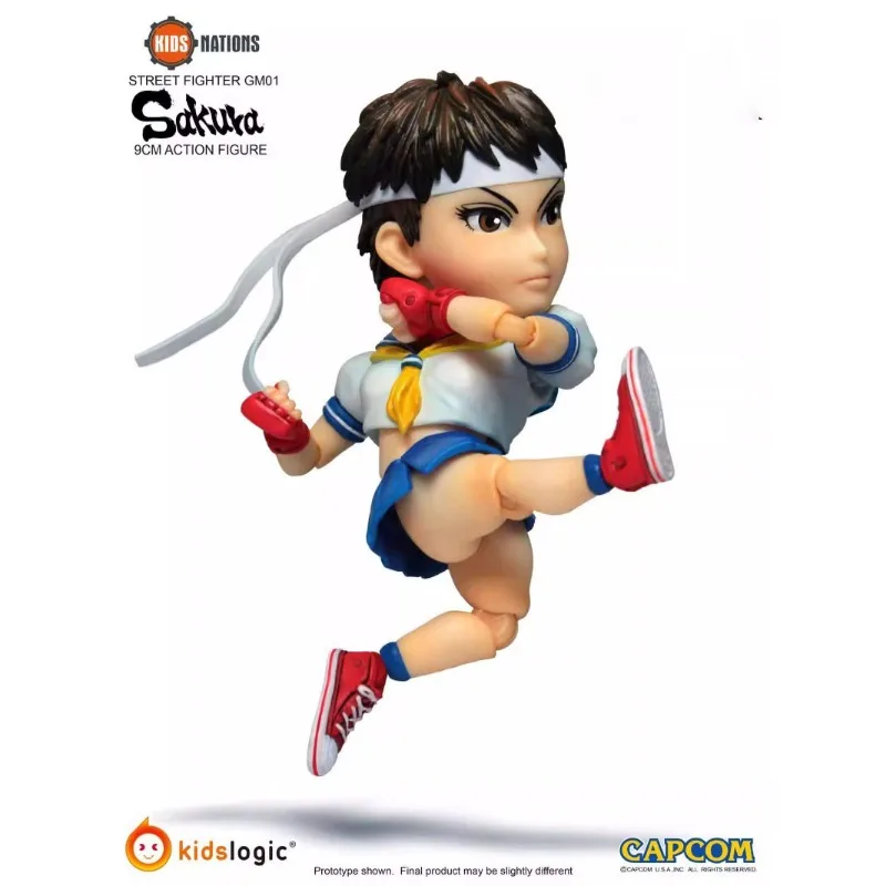 Goods in Stock Genuine Kidslogic Sakuka Ryu 10CM Q Version Game Character Model Movable Doll Art Collection Birthday Gift