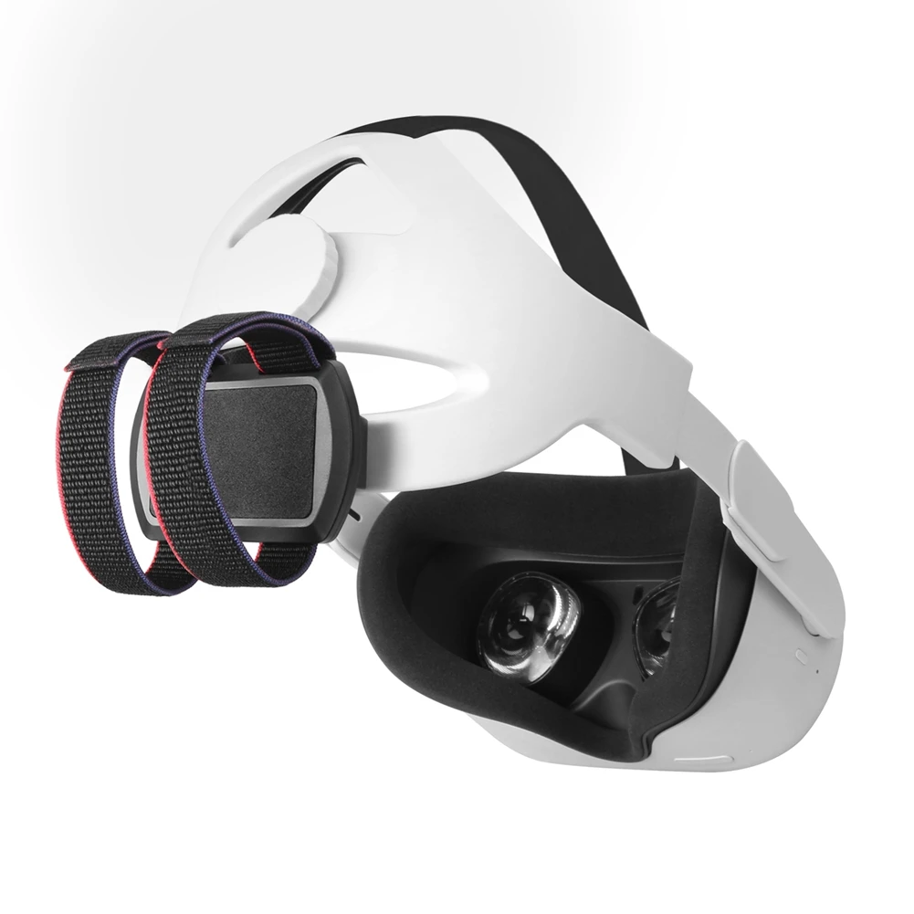 VR Power Bank Fixing Bracket Battery Strap for Oculus Quest 2 Adjustable Head Strap Battery Fixed Holder VR Accessories