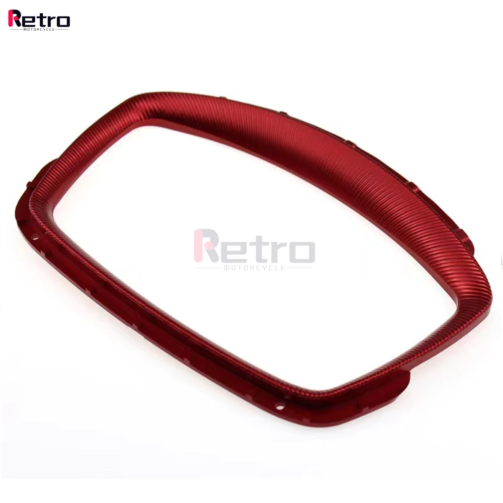 Motorcycle CNC Aluminum Instrument Protector Frame Cover Sunshade Meter Sunshield Bracket for Vespa GTS300 Super Tech