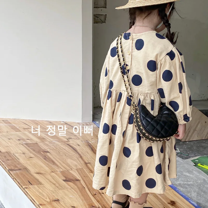 2023 Autumn New Plaid Small Casual Side Bags for Girls Korean Version Shoulder Crossbody Bags Toddler Purses and Handbags