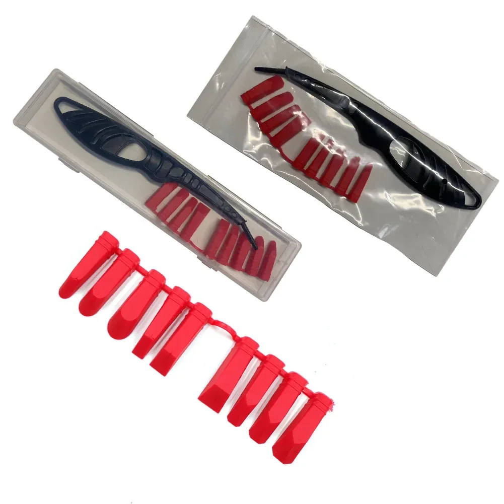 Red Glass Glue Angle Scraper, Plastic Sealant Spreader, Tile Joint Repair Tools, Kit Aplicador, Limpeza de Canto, Caulking Tool, 1Pc