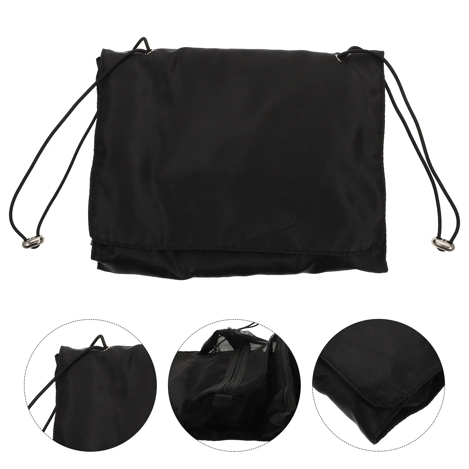 1Pç Bolsa de Maquiagem de Grande Capacidade 4 em 1, Organizador de Armazenamento Dobrável Portátil, Necessaire Separável para Viagem e Pincéis de Maquiagem