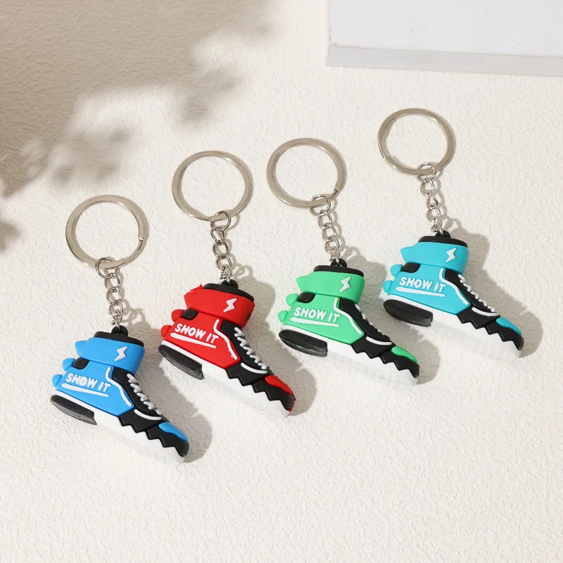 Creative Simulation Basketball Shoes Keychain 3D Shoes Boys Car Keychain Creative Gifts Car Keychain DIY Jewelry