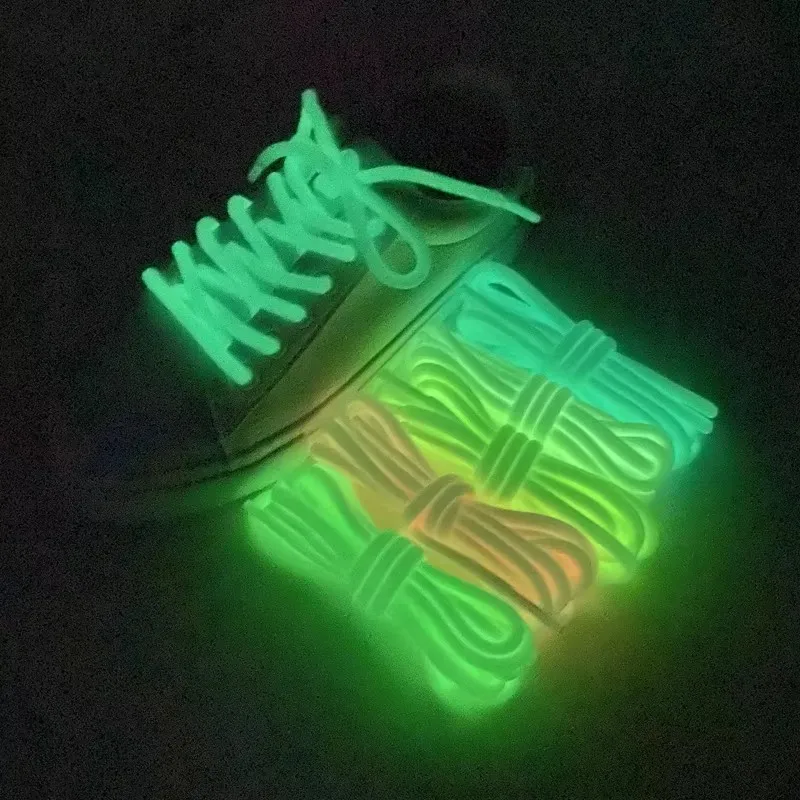 

1/2Pairs Luminous Shoelaces Sneakers Shoelace Flat Shoe Laces Flash Party Glowing Shoe Lace Kids Adult Fluorescent Shoelaces