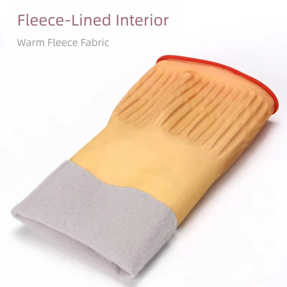 

Резиновые чистящие перчатки с бархатной подкладкой, защитные перчатки из толстого материала 30/38/45 см, удлиненные манжеты, кислотостойкие