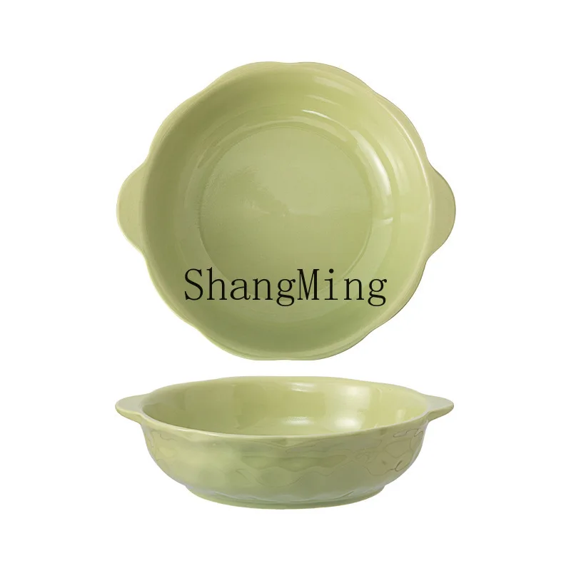 

PYH cream wind sauerkraut fish large basin bowl household new binaural soup bowl large boiled soup basin