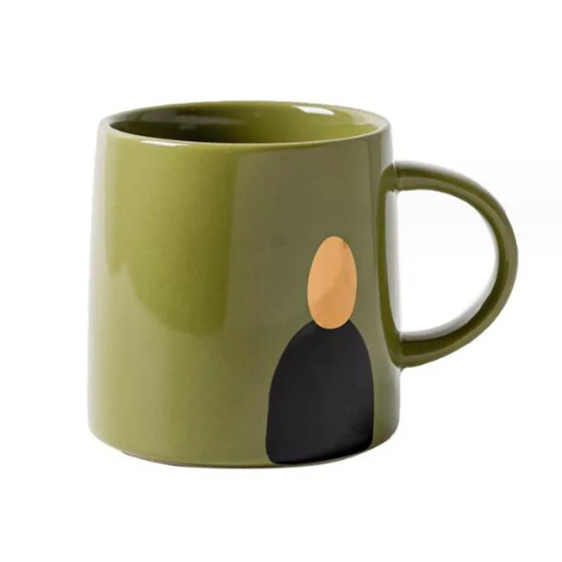 

Nordic Simplicity Style Fashion Office Water Cup Ceramic Coffee Mug Breakfast Milk Mug Kitchen Drinkware 350ml