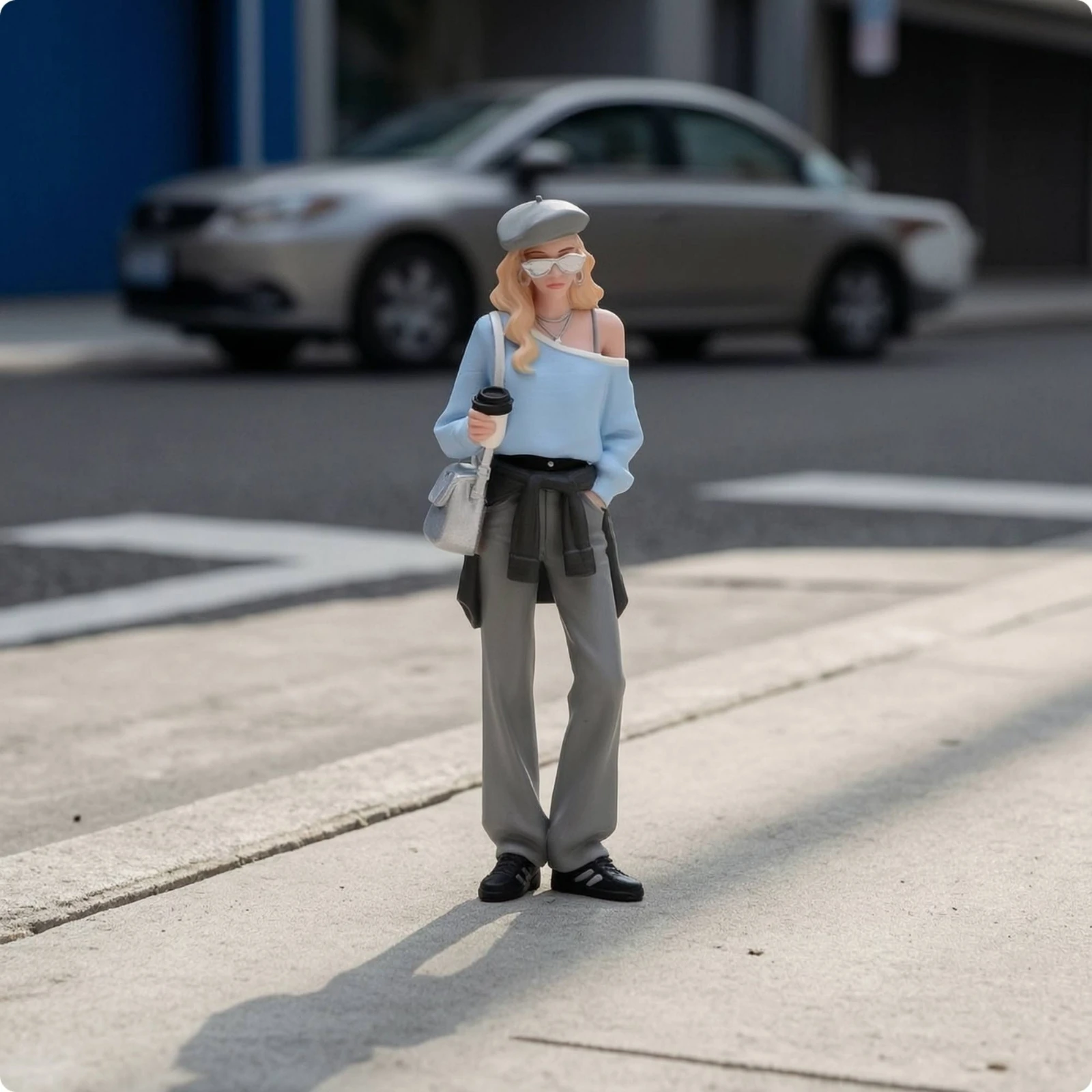 Miniature Human Figurine Hand-Painted Scale Model Figure Human Figure Model Lifelike Diorama Prop Versatile for Hobbyists, Desk