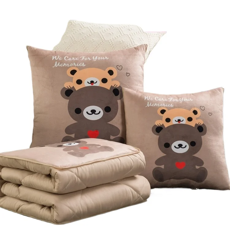 Nap Pillow Blanket, Dual-Use Pillow and Blanket, Backrest Cushion, Foldable Blanket All-in-One