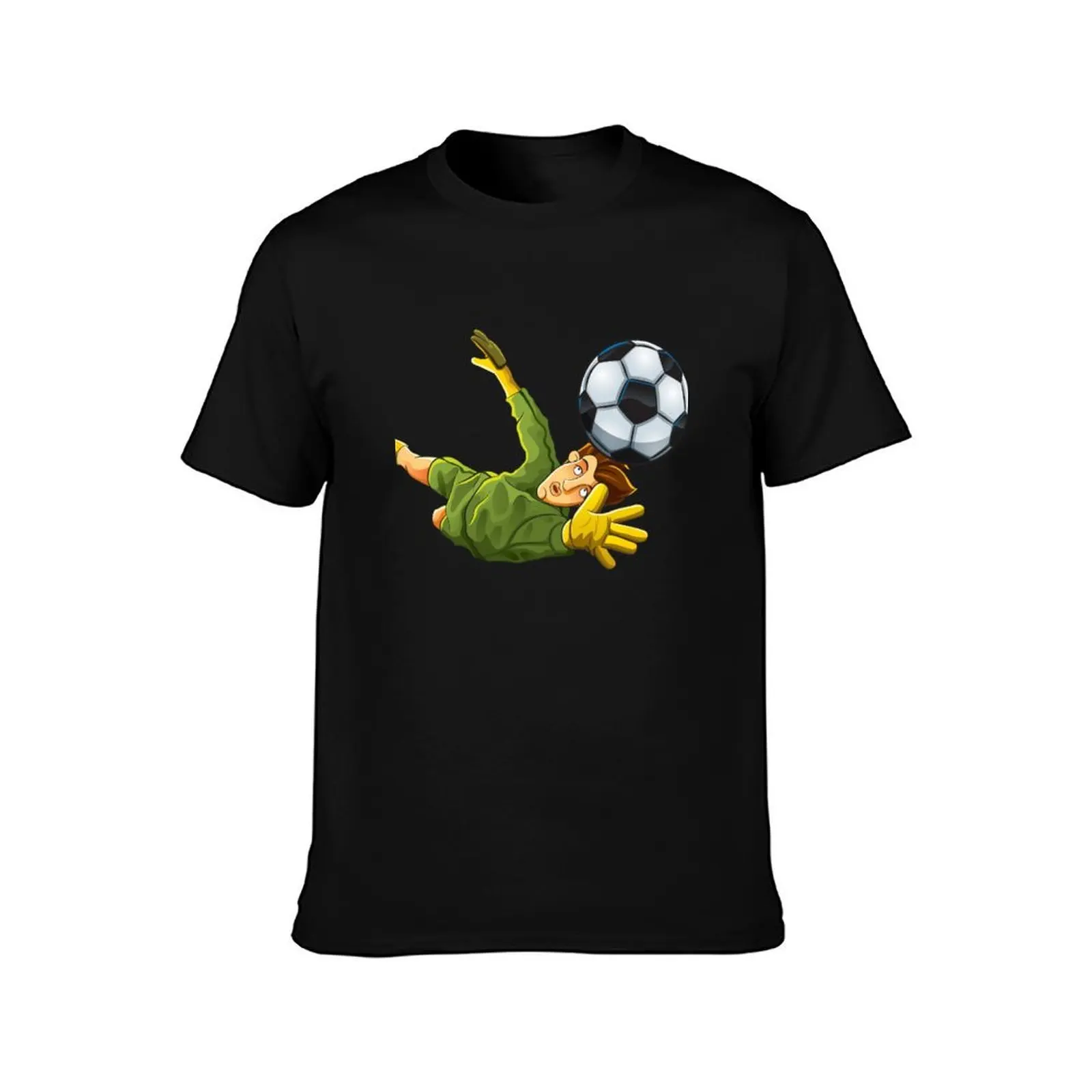 Goalkeeper jump to ball T-Shirt Standard Fit Solid Tee Shirt T-Shirt